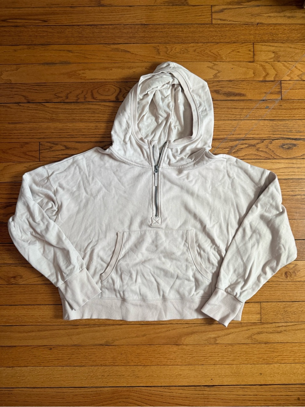 JoyLab Light Beige Half-Zip Hoodie